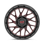 Moto Metal Mo805 22X10 -18 Gloss Black Milled W/ Red Tint