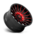 Moto Metal Mo807 22X10 -18 Gloss Black Mach W/ Red Tint