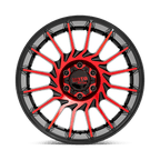 Moto Metal Mo807 22X10 -18 Gloss Black Mach W/ Red Tint