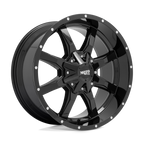 Moto Metal Mo970 16X8 +0 Gloss Black W/ Spot Milled Lip