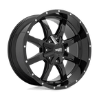 Moto Metal Mo970 20X9 +0 Gloss Black W/ Spot Milled Lip