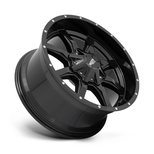 Moto Metal Mo970 17X8 +0 Gloss Black W/ Spot Milled Lip