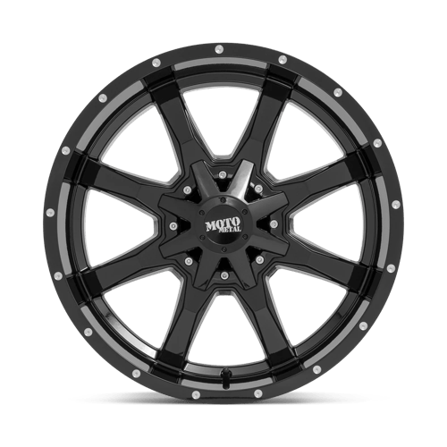 Moto Metal Mo970 17X8 +0 Gloss Black W/ Spot Milled Lip