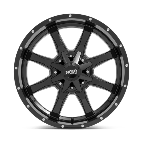Moto Metal Mo970 20X10 -24 Gloss Black W/ Spot Milled Lip