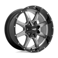 Moto Metal Mo970 20X9 +0 Gloss Gray Center W/ G-Blk Lip