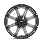 Moto Metal Mo970 20X10 -24 Gloss Gray Center W/ G-Blk Lip