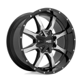 Moto Metal Mo970 20X9 +0 Gloss Black W/ Machined Face