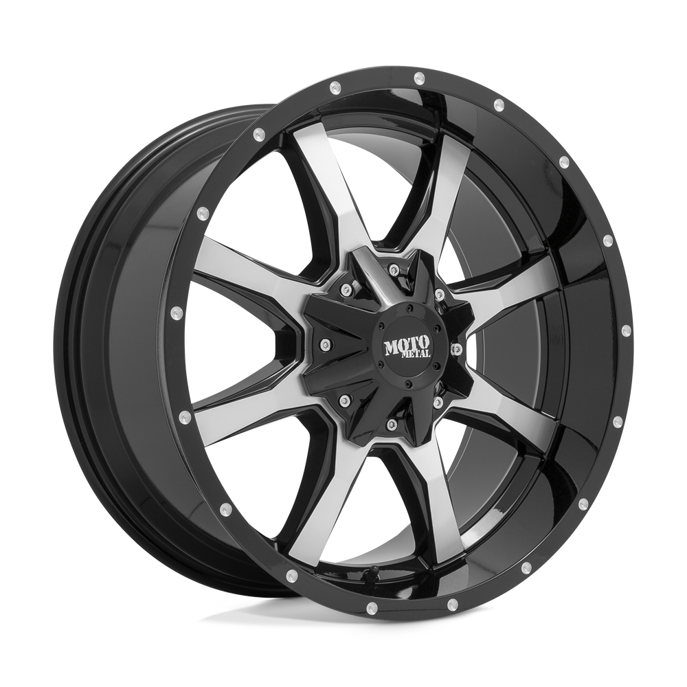 Moto Metal Mo970 20X9 +45 Gloss Black Machined