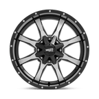 Moto Metal Mo970 17X8 +0 Gloss Black W/ Machined Face