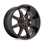 Moto Metal Mo970 20X10 -18 G-Blk Milled Red Moto Metal Lp