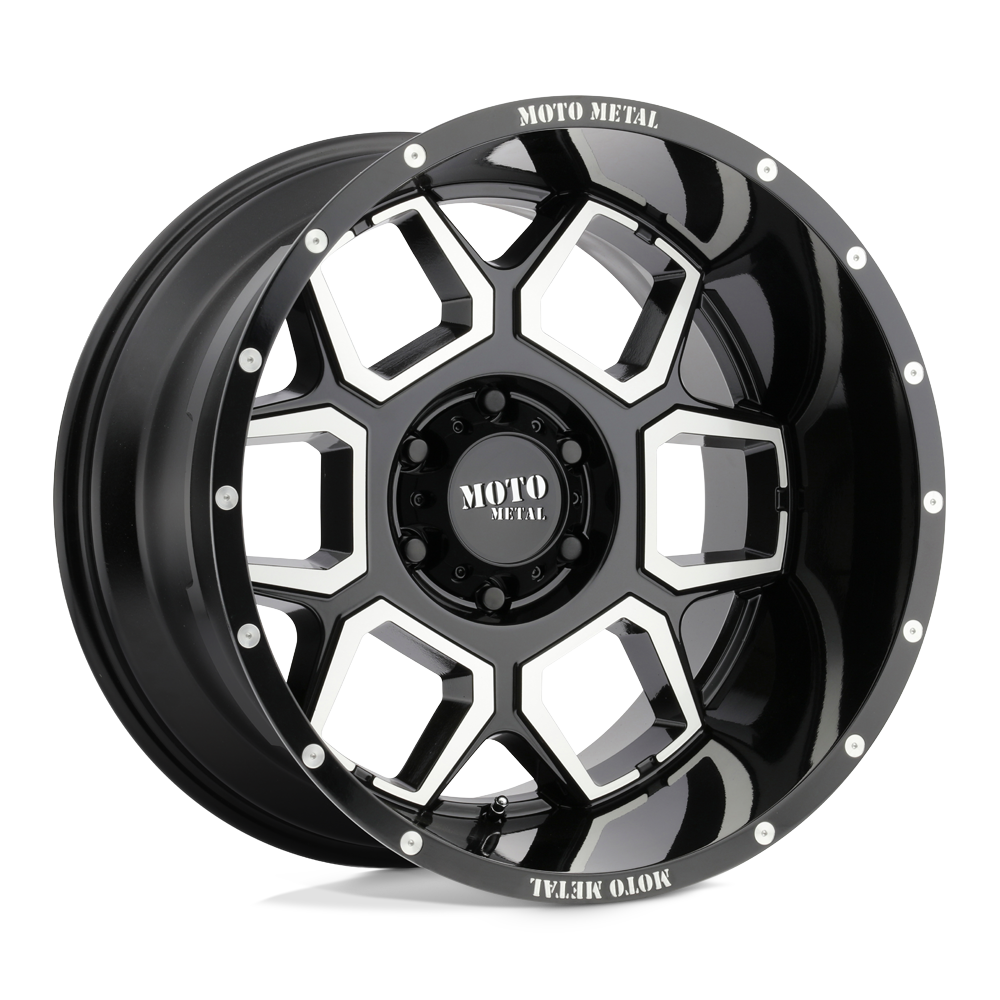Moto Metal Mo981 Spade 20X10 -24 Gloss Black Machined