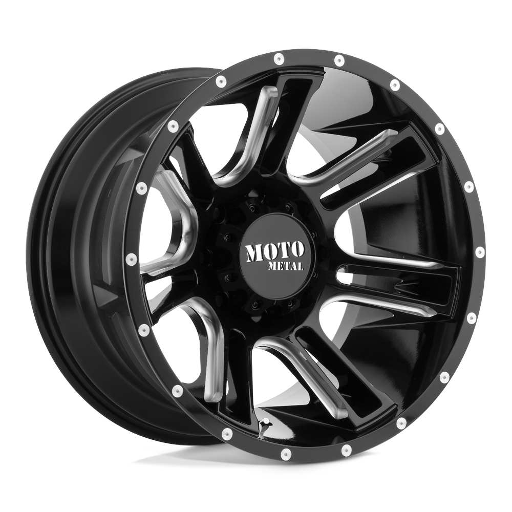 Moto Metal Mo982 Amp 20X9 +0 Gloss Black Milled