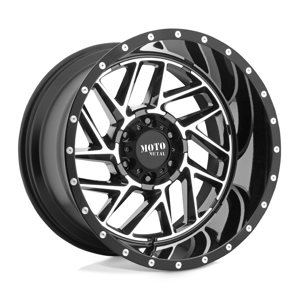 Moto Metal Mo985 Breakout 20X12 -44 Gloss Black Machined