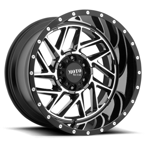 Moto Metal Mo985 Breakout 20X10 -18 Gloss Black Machined