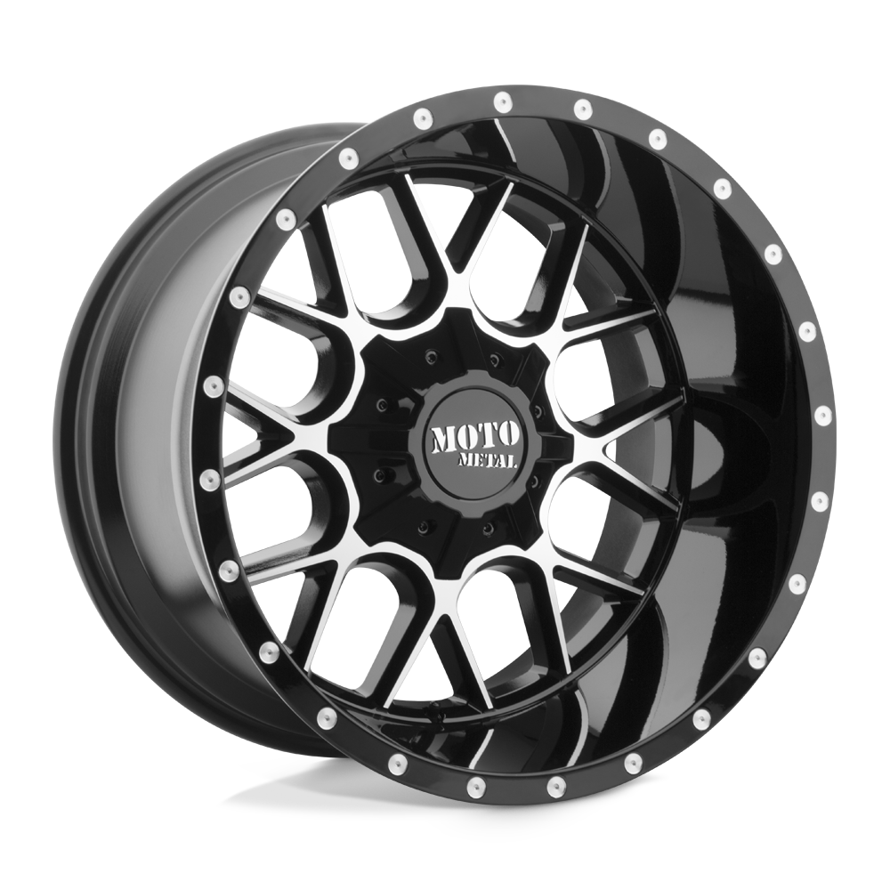 Moto Metal Mo986 Siege 22X10 -18 Gloss Black Machined