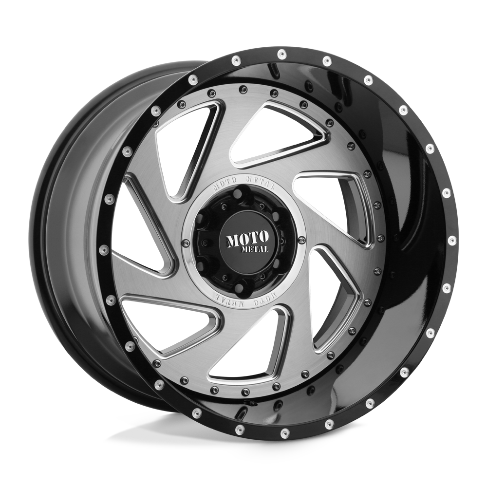 Moto Metal Mo989 Change Up 20X12 -44 Gloss Black Mill Brush Inserts