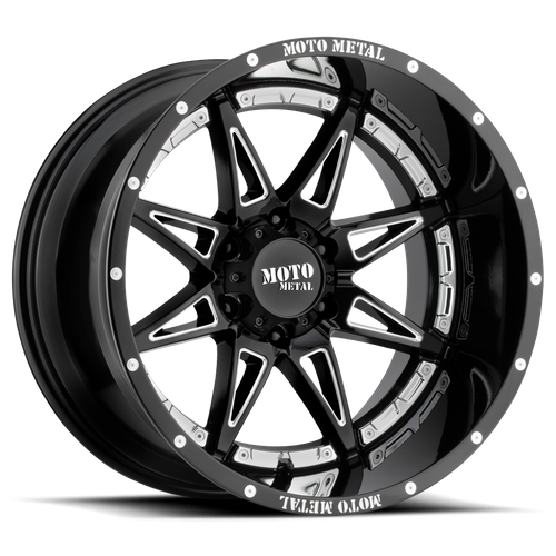 Moto Metal Mo993 Hydra 20X10 -18 Gloss Black Milled