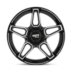 Moto Metal MO994 FANG 20x12 +-44 GLOSS BLACK MACHINED