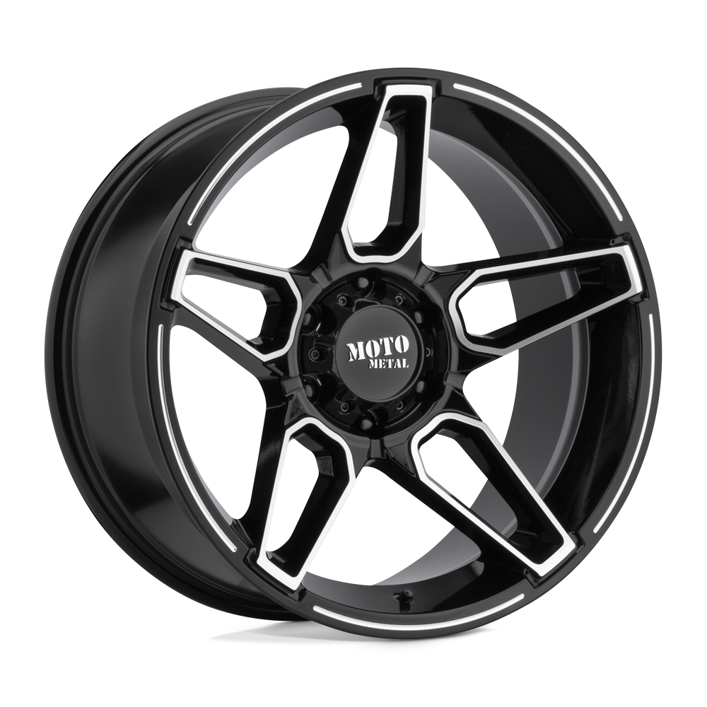 Moto Metal MO994 FANG 20x12 +-44 GLOSS BLACK MACHINED