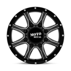 Moto Metal Mo995 20X8.25 +127 Satin Black Milled