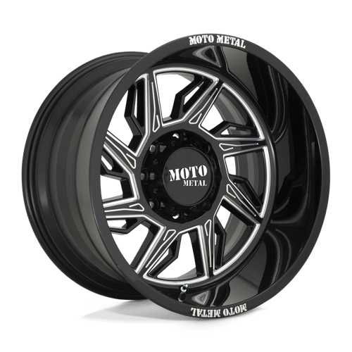 Moto Metal MO997 HURRICANE 20X10 +-18 GLOSS BLACK MILLED - LEFT DIRECTIONAL