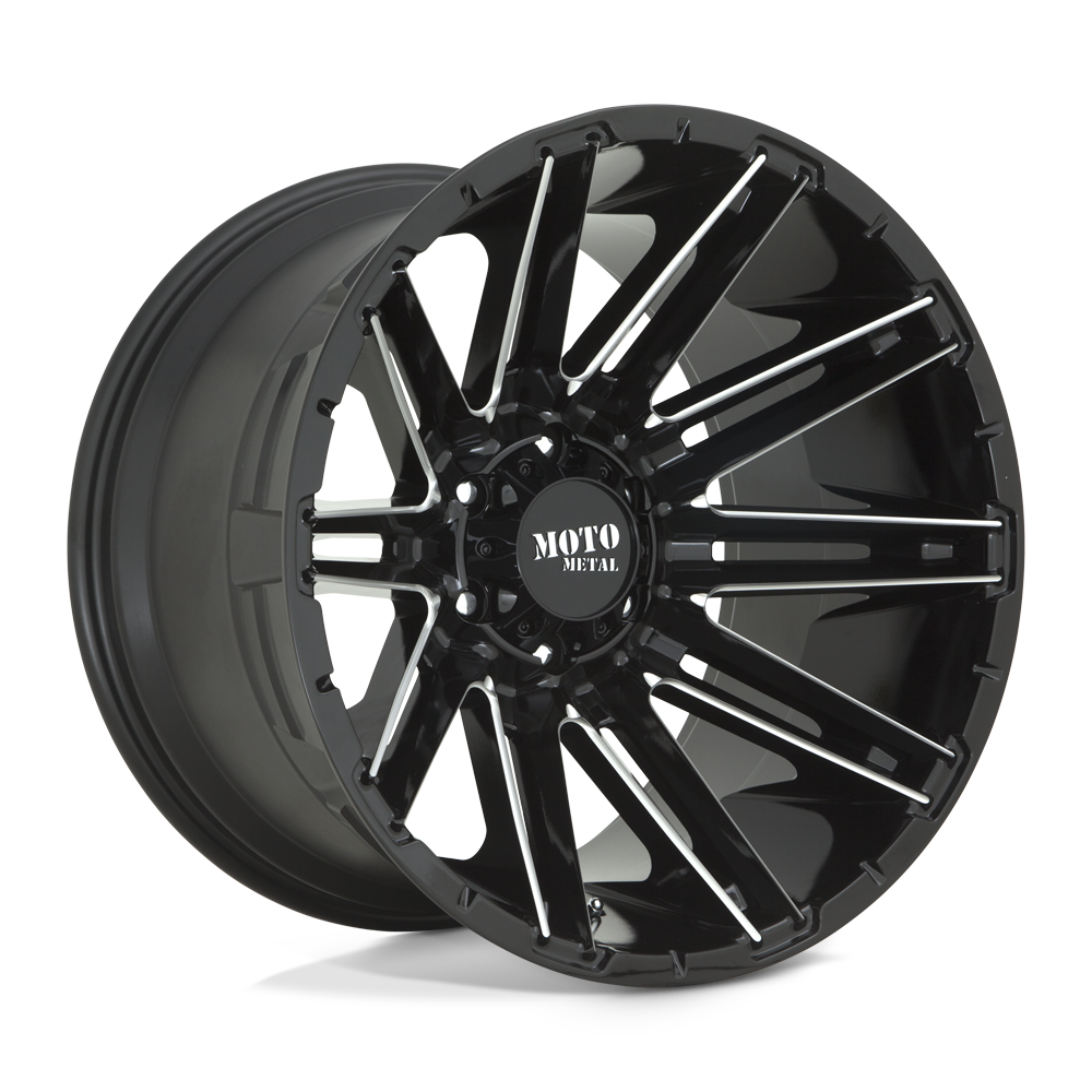 Moto Metal MO998 KRAKEN 22X10 +-18 GLOSS BLACK MILLED
