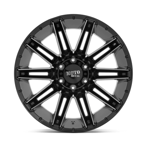 Moto Metal MO998 KRAKEN 22X10 +-18 GLOSS BLACK MILLED