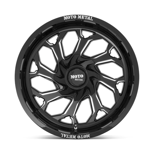 Moto Metal MO999 20X10 +-18 GLOSS BLACK MILLED