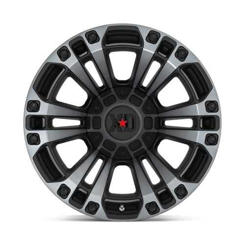 Xd Xd851 Monster 3 20X10 -18 Satin Black W/ Gray Tint