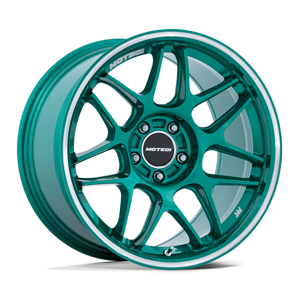 Motegi Mr158 Tsubaki 19X8.5 +35 Hokkaido Green W/ Machined Lip