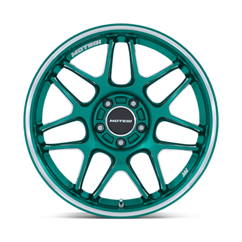 Motegi Mr158 Tsubaki 18X9.5 +40 Hokkaido Green W/ Machined Lip