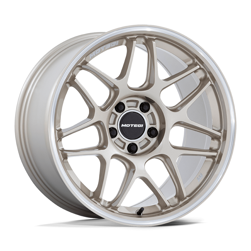 Motegi Mr158 Tsubaki 18X10.5 +25 Motorsport Gold W Machined Lip
