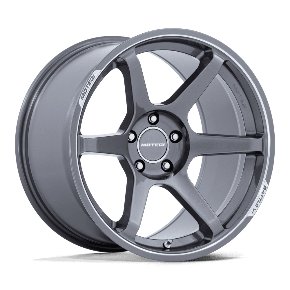 Motegi Mr160 Battle Vi 18X10.5 +35 Gloss Gunzilla W/ Machined Lip