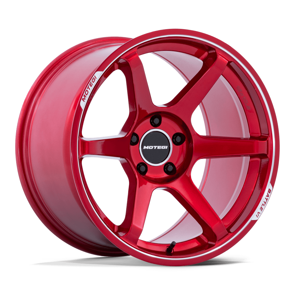 Motegi Mr160 Battle Vi 18X9.5 +40 Cherry Red Metallic W/ Mch Lip