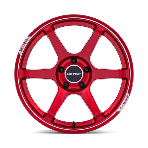 Motegi Mr160 Battle Vi 18X8.5 +22 Cherry Red Metallic W/ Mch Lip