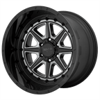 Moto Metal Mo801 Phantom 20X10 -18 Gloss Black W/ Gray Tint