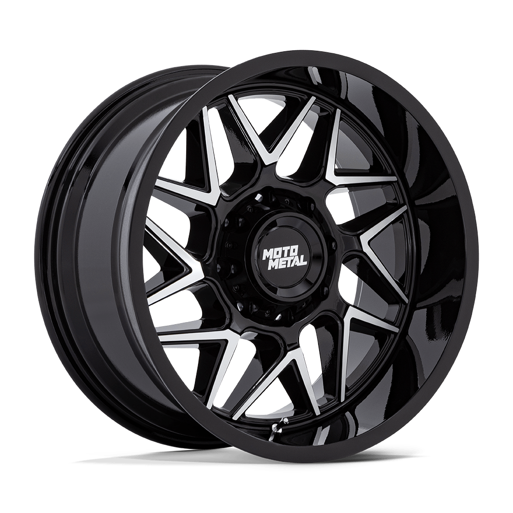 Moto Metal Mo812 Turbine 20X10 -18 Gloss Black W/ Machined Face