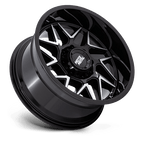 Moto Metal Mo812 Turbine 20X9 +20 Gloss Black W/ Machined Face