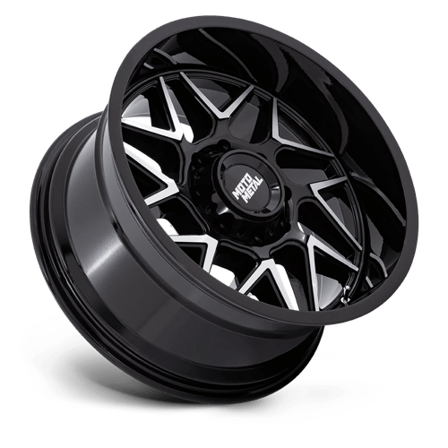 Moto Metal Mo812 Turbine 20X10 -18 Gloss Black W/ Machined Face