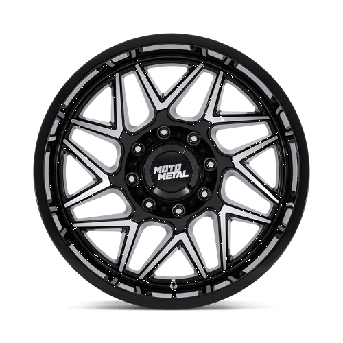 Moto Metal Mo812 Turbine 20X10 -18 Gloss Black W/ Machined Face