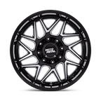 Moto Metal Mo812 Turbine 20X9 +20 Gloss Black W/ Machined Face