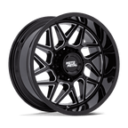 Moto Metal Mo812 Turbine 20X10 -18 Gloss Black Milled