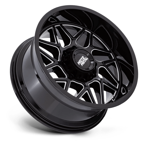 Moto Metal Mo812 Turbine 20X9 +20 Gloss Black Milled