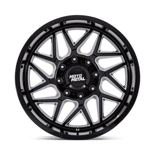 Moto Metal Mo812 Turbine 20X9 +20 Gloss Black Milled