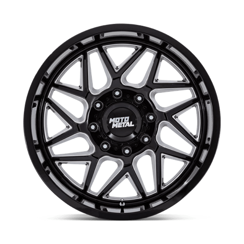 Moto Metal Mo812 Turbine 20X9 +20 Gloss Black Milled