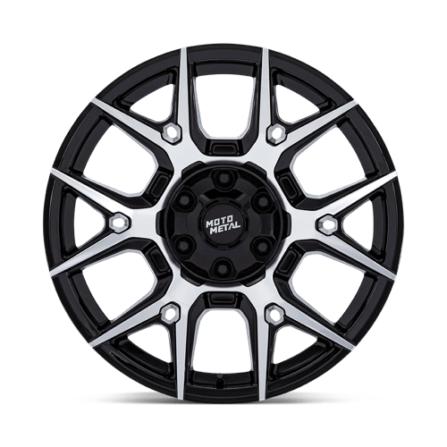 Moto Metal Mo813 Mason 20X9 +10 Gloss Black W/ Machined Face