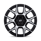 Moto Metal Mo813 Mason 18X9 +18 Gloss Black W/ Machined Face