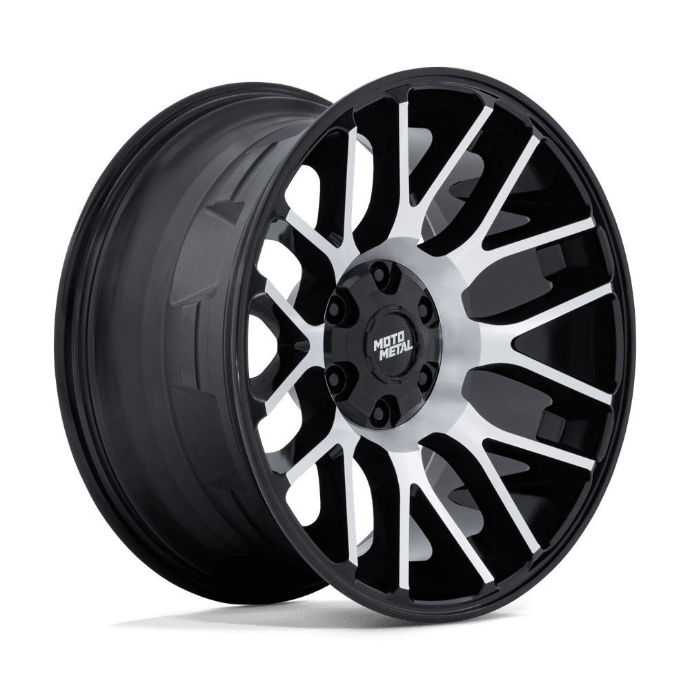 Moto Metal Mo816 Overlook 20X9 +1 Gloss Black W/ Machined Face