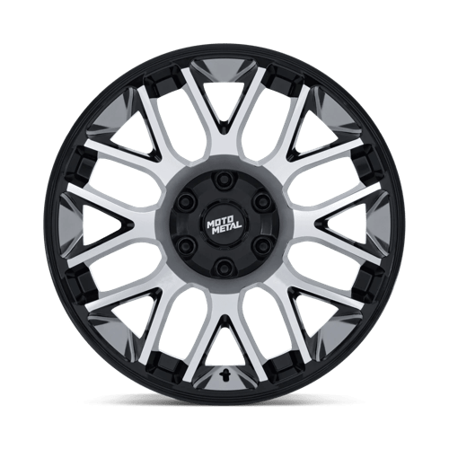 Moto Metal Mo816 Overlook 20X9 +1 Gloss Black W/ Machined Face