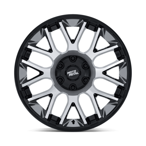 Moto Metal Mo816 Overlook 20X9 +1 Gloss Black W/ Machined Face